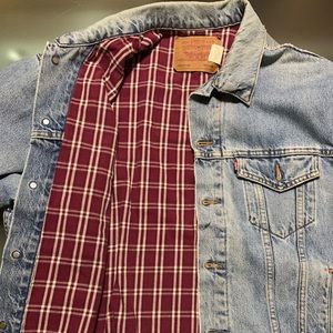 Vintage Levi Jacket Plaid Flannel Lined 70614